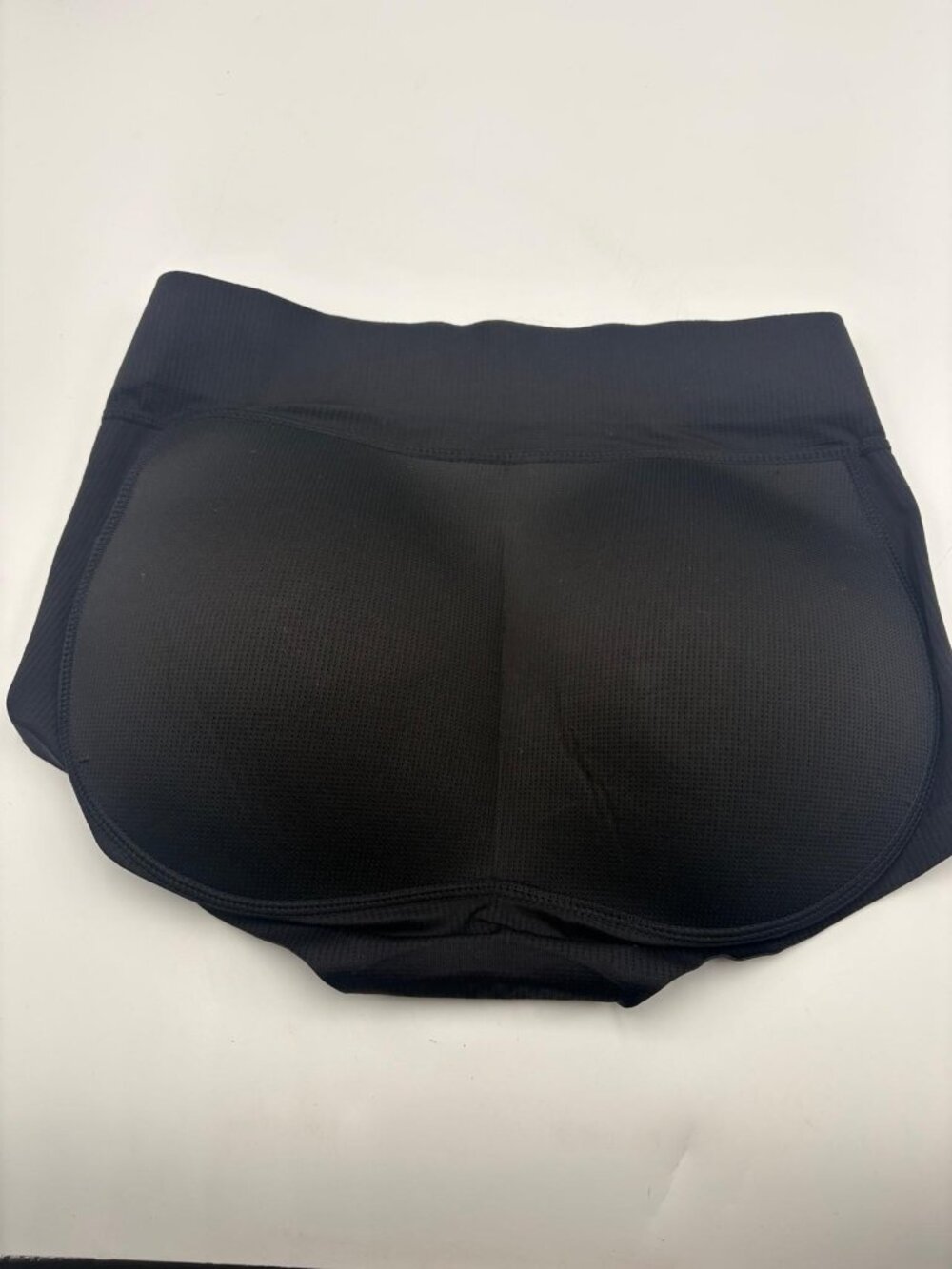 Women's Black Seamless Padded Butt Lift Shaping Shorts Size L